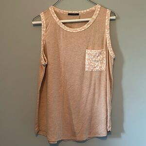Staccato Blush Pink Sleeveless Pocket Top